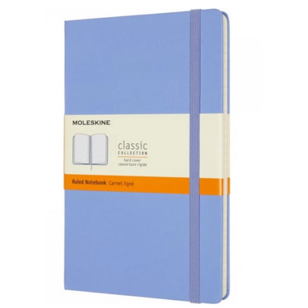 Блокнот Moleskine CLASSIC QP060B42 Large 240 л линейка твердая обложка QP060B42 голубая гортензия