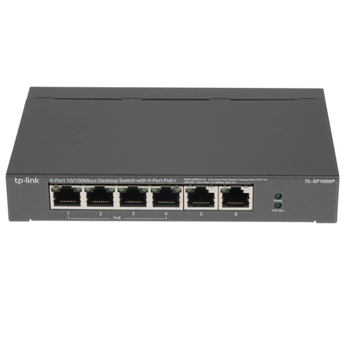 Коммутатор TP-LINK TL-SF1006P 6x10/100 Мбит/сек, неуправляемый